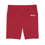 HKY SZN High Waisted Workout Shorts (Scarlet Red)