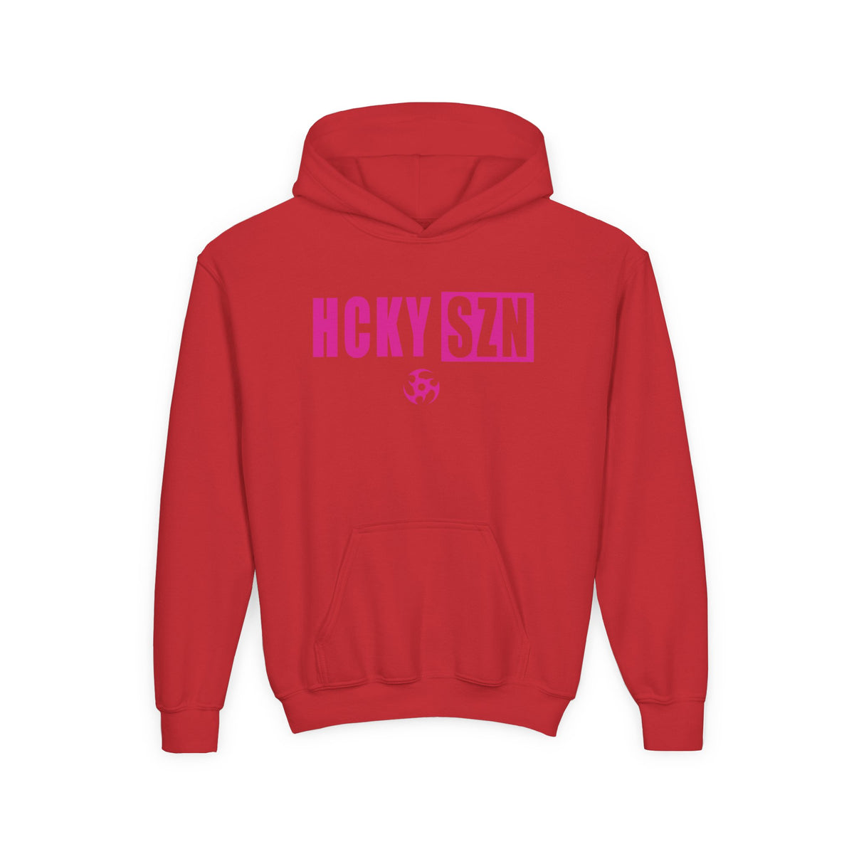 Youth HCKY SZN (Hot Pink Logo) Hooded Sweatshirt - Various Colors