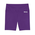 HKY SZN High Waisted Workout Shorts (Wineberry Purple)