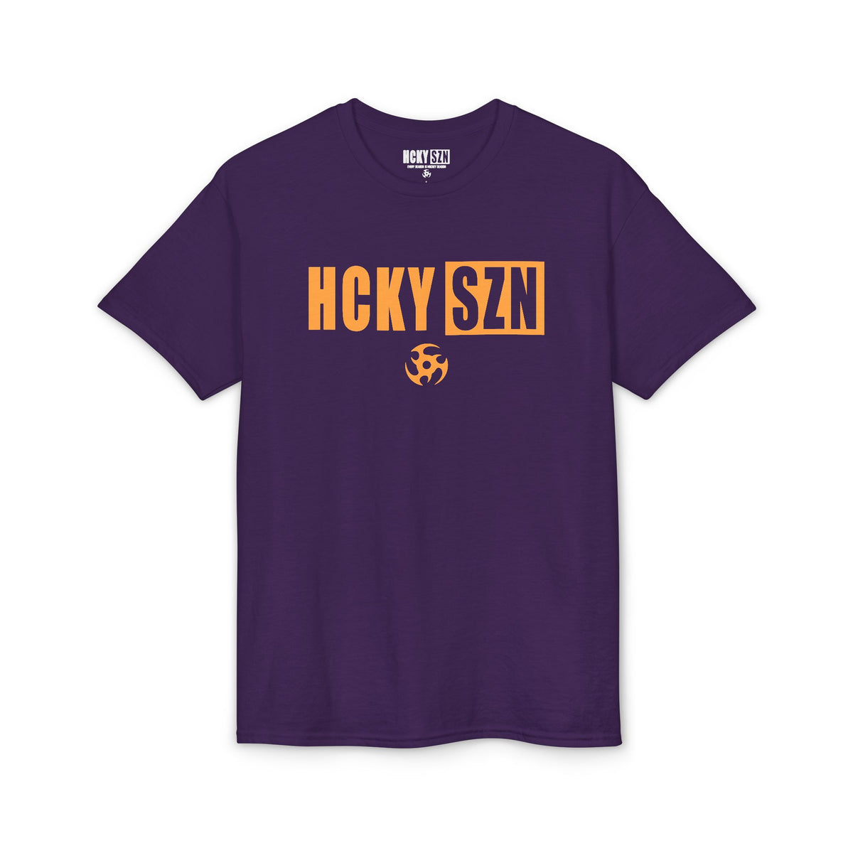 HCKY SZN Simple Star DryBlend Tee Shirt (Mango Logo) - Various Colors