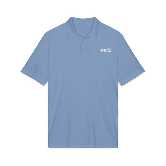 HCKY SZN Embroidered Performance Hockey Polo (Carolina Blue)