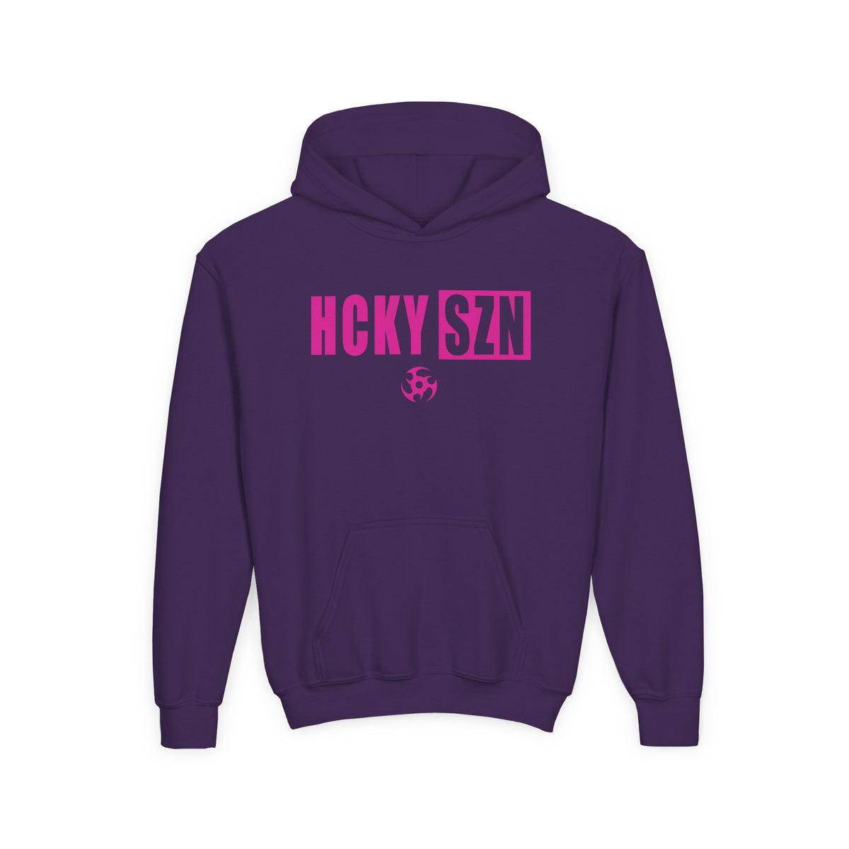 Youth HCKY SZN (Hot Pink Logo) Hooded Sweatshirt - Various Colors