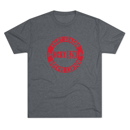 HCKY SZN Circle Logo TriBlend Tee Shirt (Red) - Various Colors