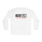 HCKYSZN (Every Season) Long Sleeve Adult Performance Tee - White/Black/Orange