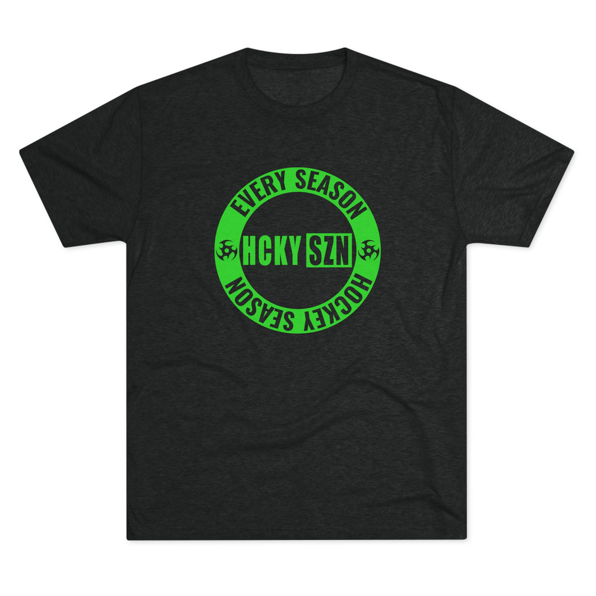 HCKY SZN Circle Logo TriBlend Tee Shirt (Lime) - Various Colors