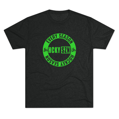 HCKY SZN Circle Logo TriBlend Tee Shirt (Lime) - Various Colors