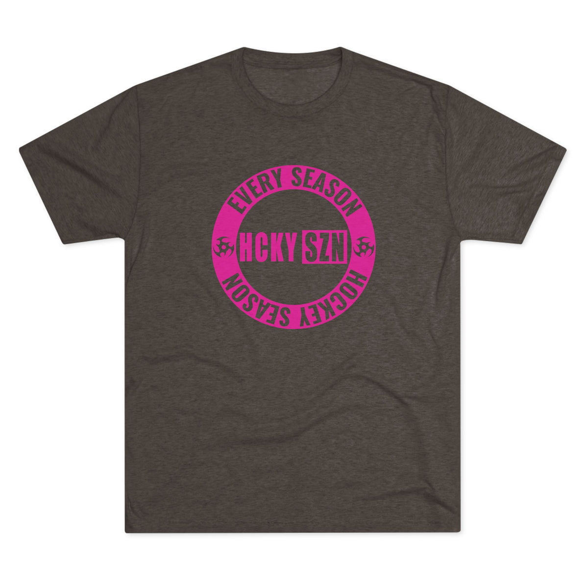 HCKY SZN Circle Logo TriBlend Tee Shirt (Hot Pink) - Various Colors