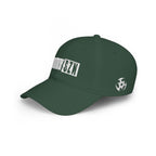 HCKY SZN Low Profile Embroidered Baseball Cap - Forest Green (White Logo)