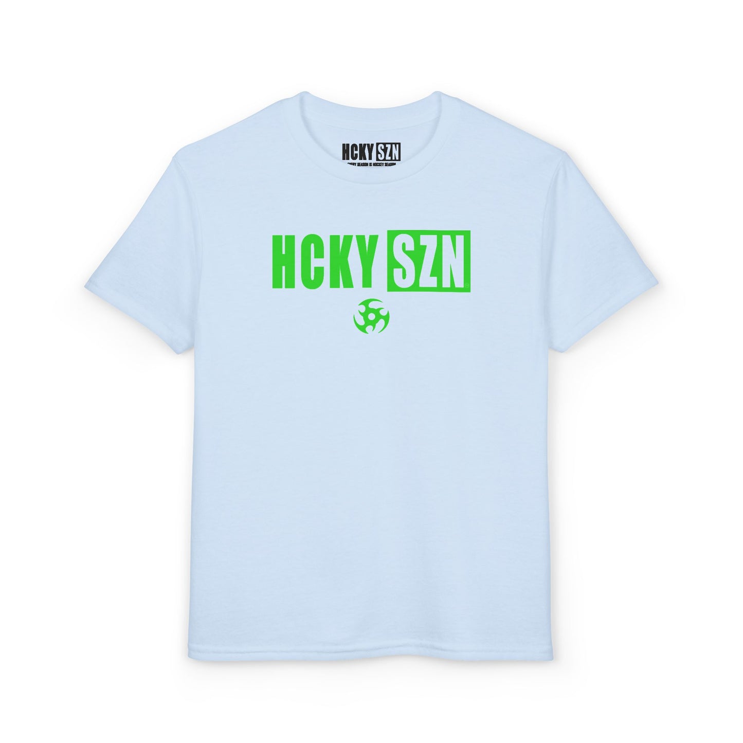 Youth HCKY SZN DryBlend Tee Shirt (Lime Logo) - Various Colors