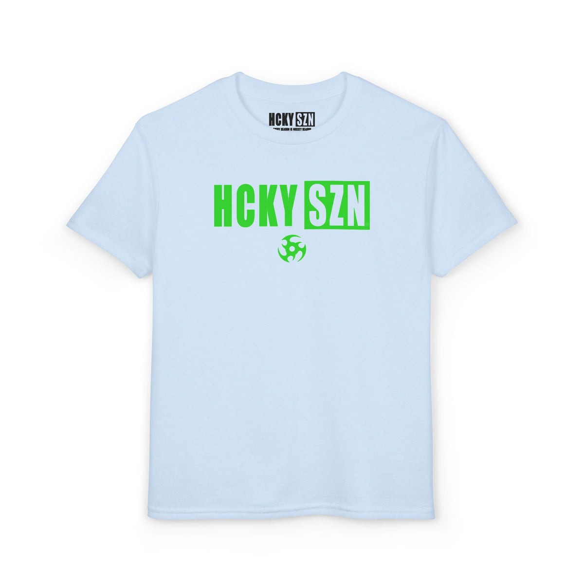 Youth HCKY SZN DryBlend Tee Shirt (Lime Logo) - Various Colors