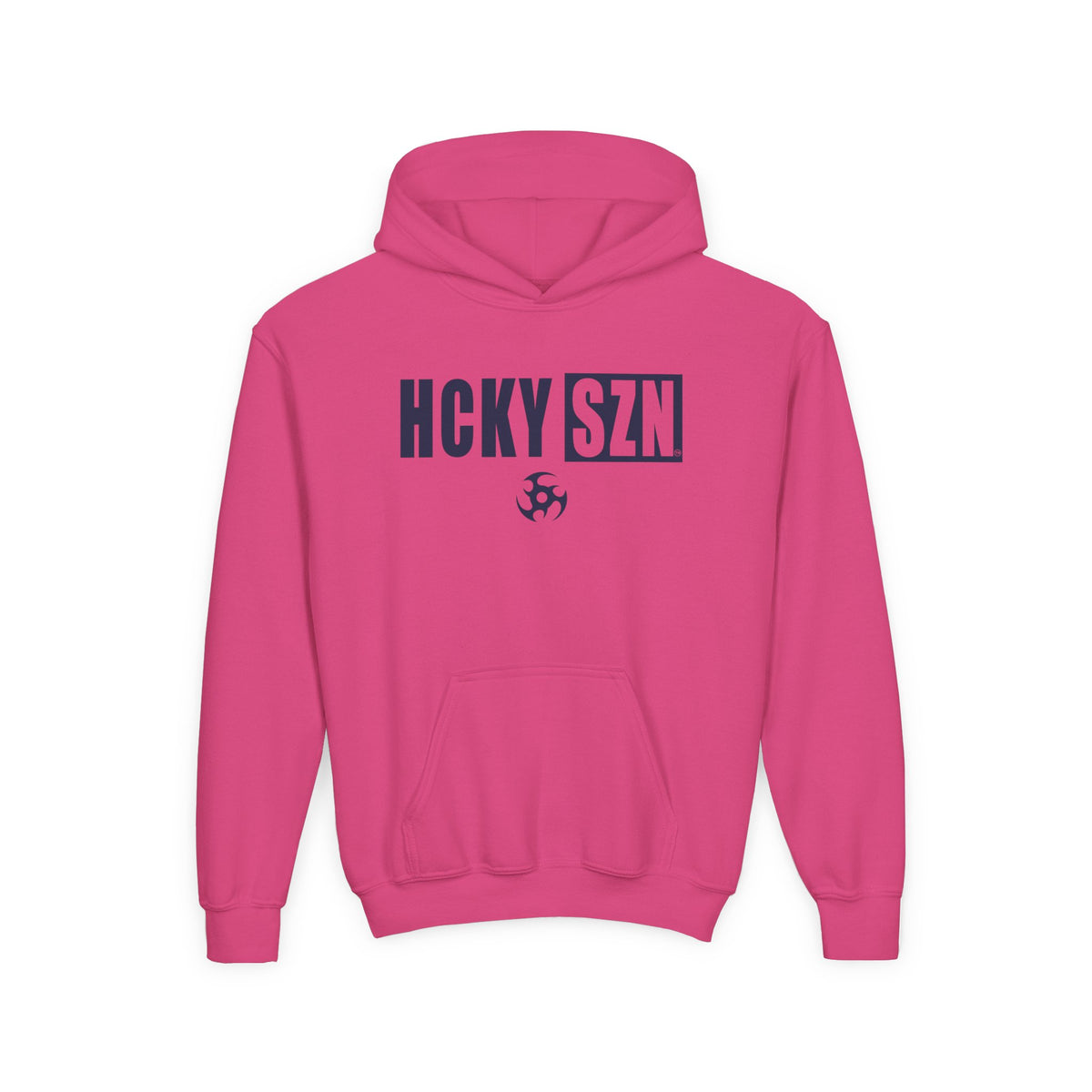 Youth HCKY SZN (Navy Logo) Hooded Sweatshirt - Various Colors