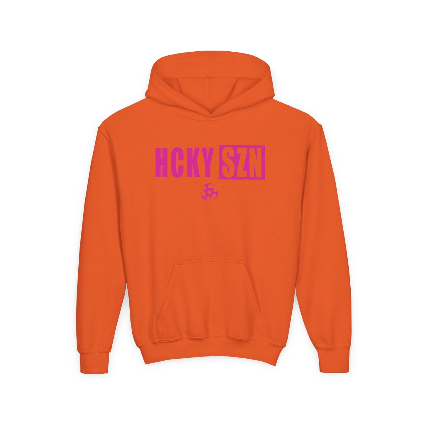 Youth HCKY SZN (Hot Pink Logo) Hooded Sweatshirt - Various Colors