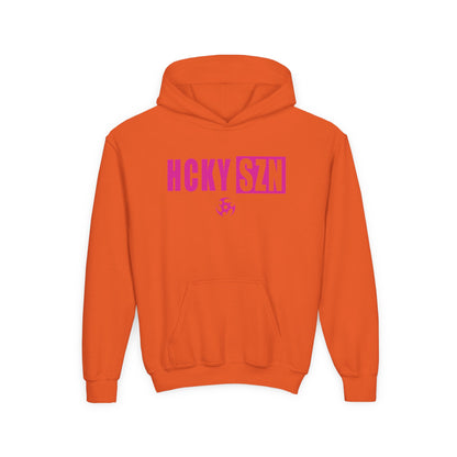 Youth HCKY SZN (Hot Pink Logo) Hooded Sweatshirt - Various Colors