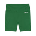 HKY SZN High Waisted Workout Shorts (Juniper Green)