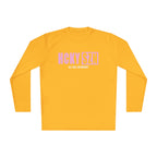 HCKYSZN (All Gas) Long Sleeve Adult Performance Tee - Gold/Pink/White