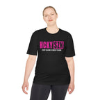 HCKYSZN Every Season Adult Performance Tee - Black/Hot Pink