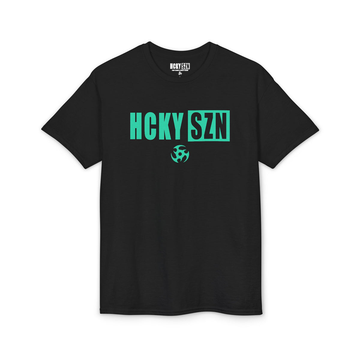 HCKY SZN Simple Star DryBlend Tee Shirt (Seafoam Logo) - Various Colors