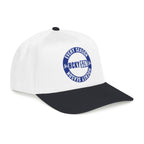 HCKY SZN Circle Logo Mid Profile Baseball Cap (White/Black/Blue)