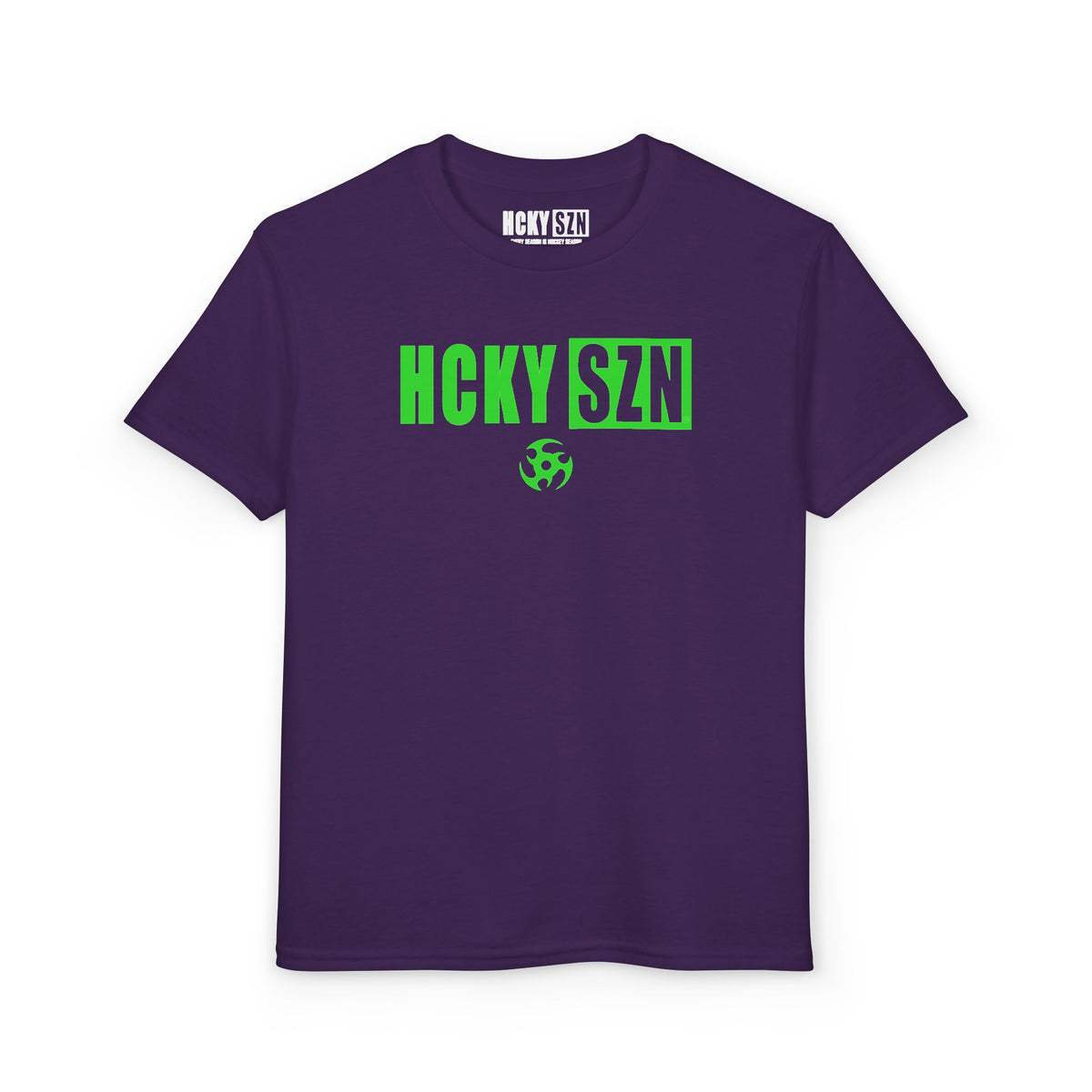 Youth HCKY SZN DryBlend Tee Shirt (Lime Logo) - Various Colors