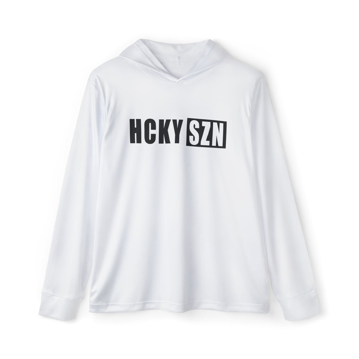 HCKY SZN Big Logo Performance Warmup Hoodie (White/Black)