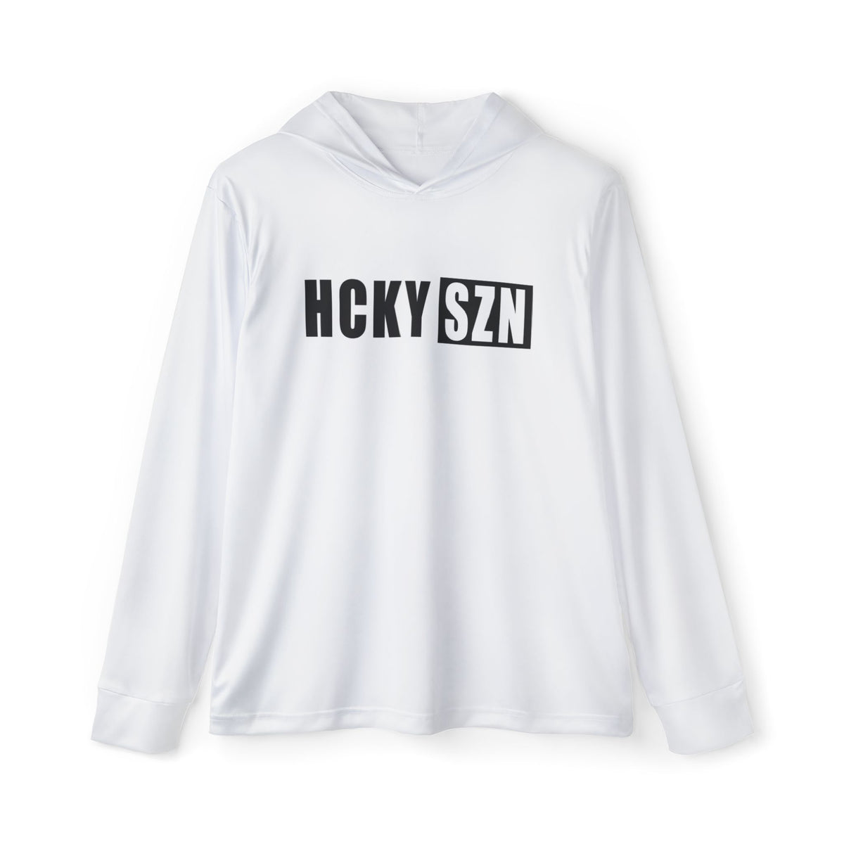 HCKY SZN Big Logo Performance Warmup Hoodie (White/Black)