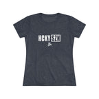 Women’s Hockey Vibe Triblend Tee (White Logo)