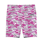 HKY SZN High Waisted Workout Shorts (Hockey Girl Camo)