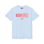 HCKY SZN Simple Star DryBlend Tee Shirt (Peach Logo) - Various Colors