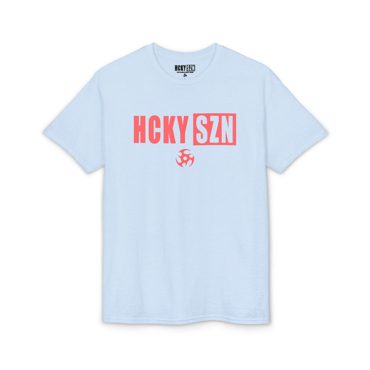 HCKY SZN Simple Star DryBlend Tee Shirt (Peach Logo) - Various Colors