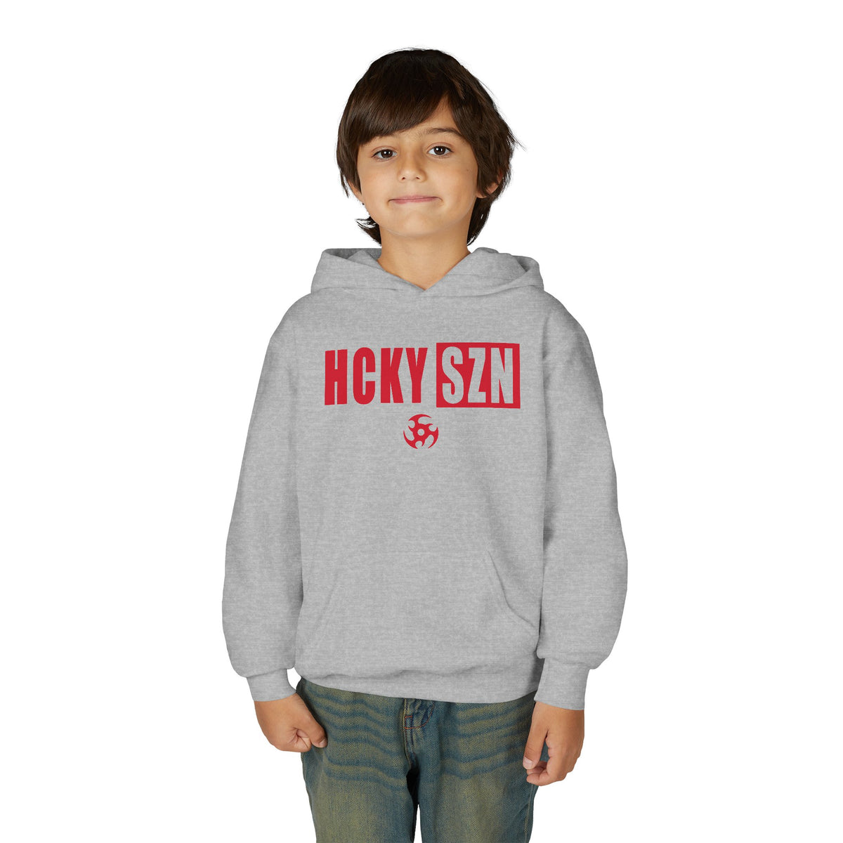 Youth HCKY SZN (Red Logo) Hooded Sweatshirt - Various Colors
