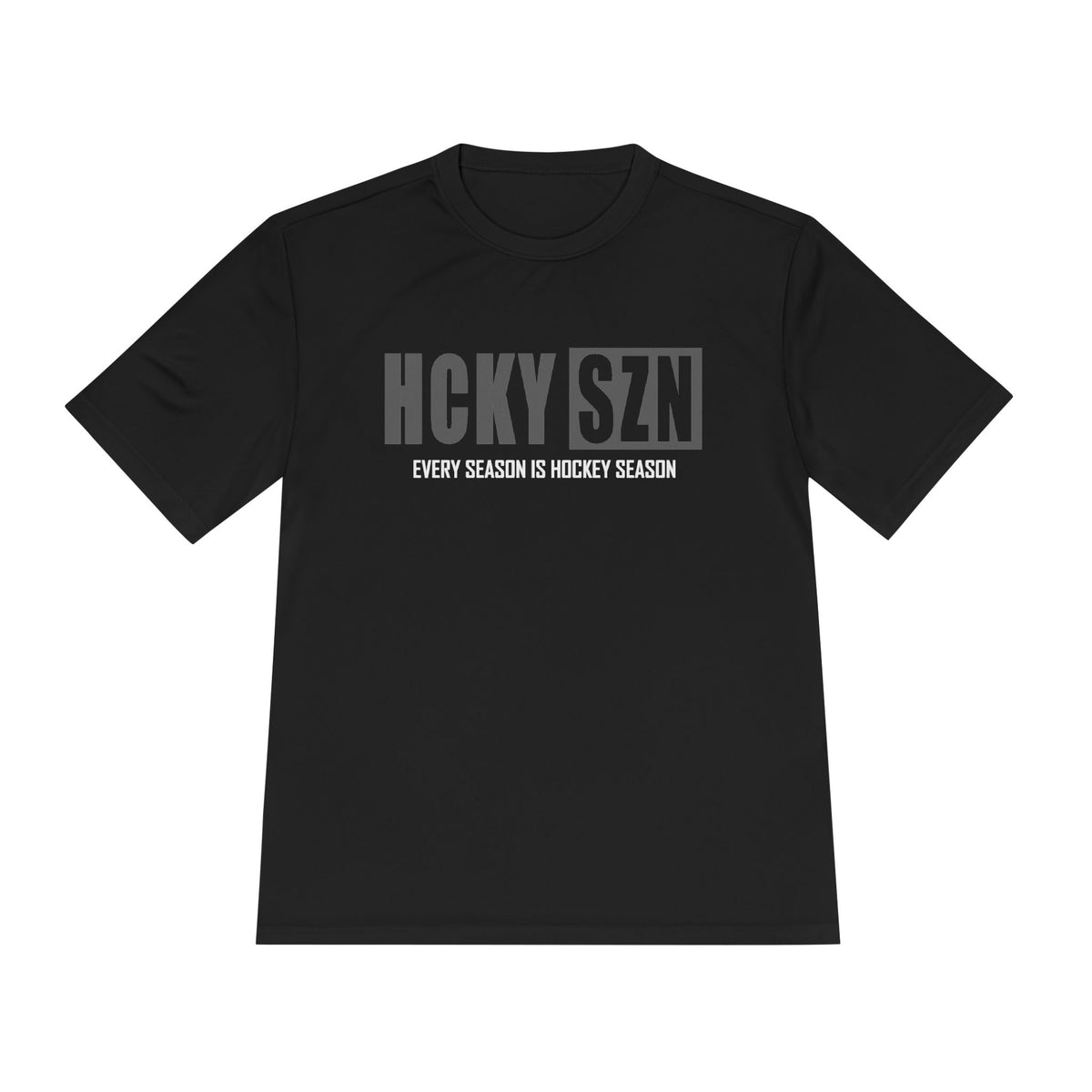 HCKYSZN Every Season Adult Performance Tee - Black/Smoke