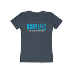 Every Season Is Hockey Season Women's Boyfriend Tee (Sky Blue Logo) - Various Colors