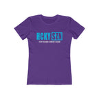 Every Season Is Hockey Season Women's Boyfriend Tee (Sky Blue Logo) - Various Colors