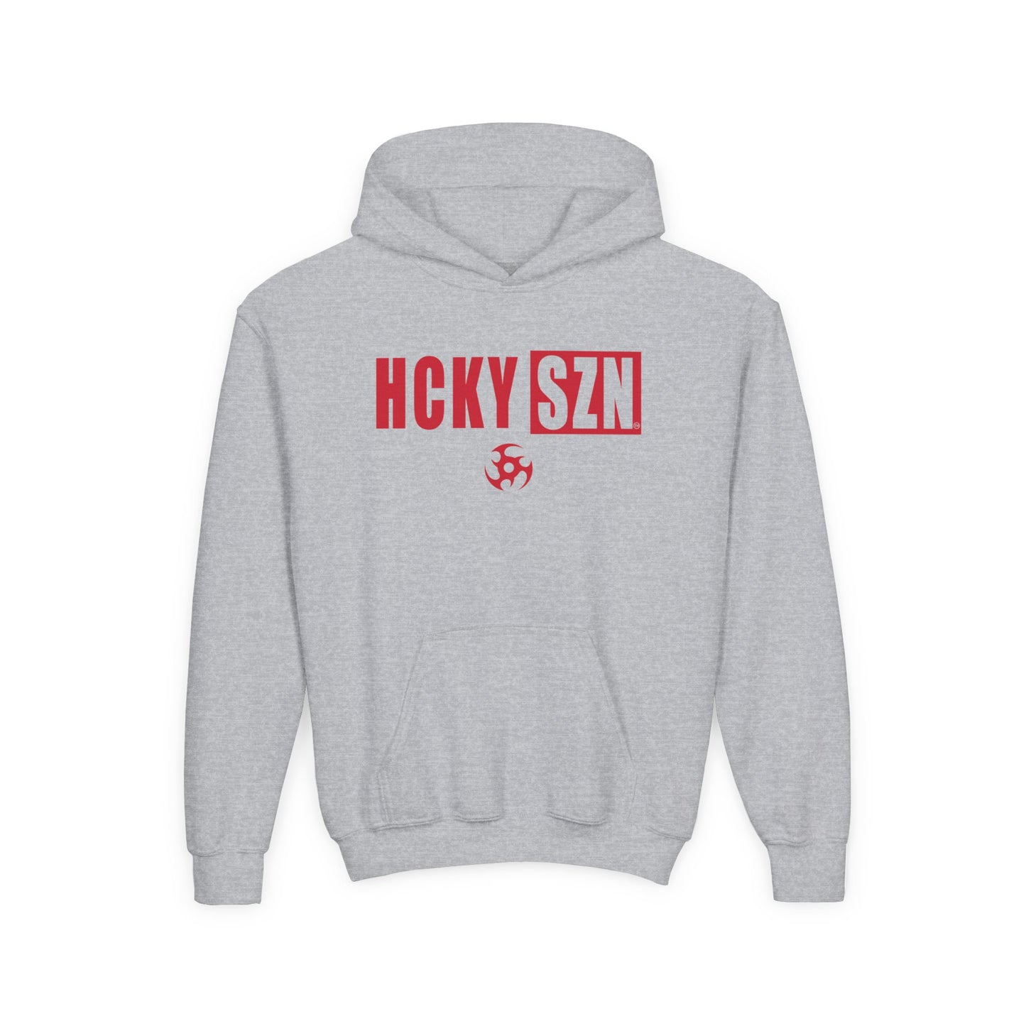Youth HCKY SZN (Red Logo) Hooded Sweatshirt - Various Colors