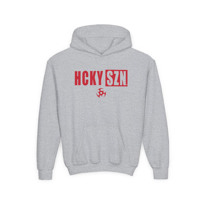Youth HCKY SZN (Red Logo) Hooded Sweatshirt - Various Colors