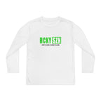 Every Season is HCKY SZN Youth Competitor Long Sleeve Tee (Lime Logo) - Various Colors