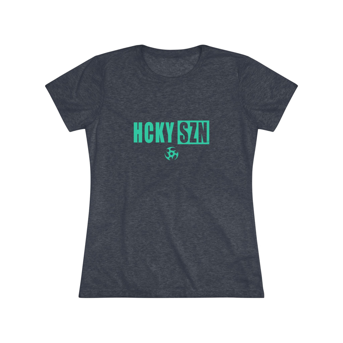Women’s Hockey Vibe Triblend Tee (Seafoam Logo)