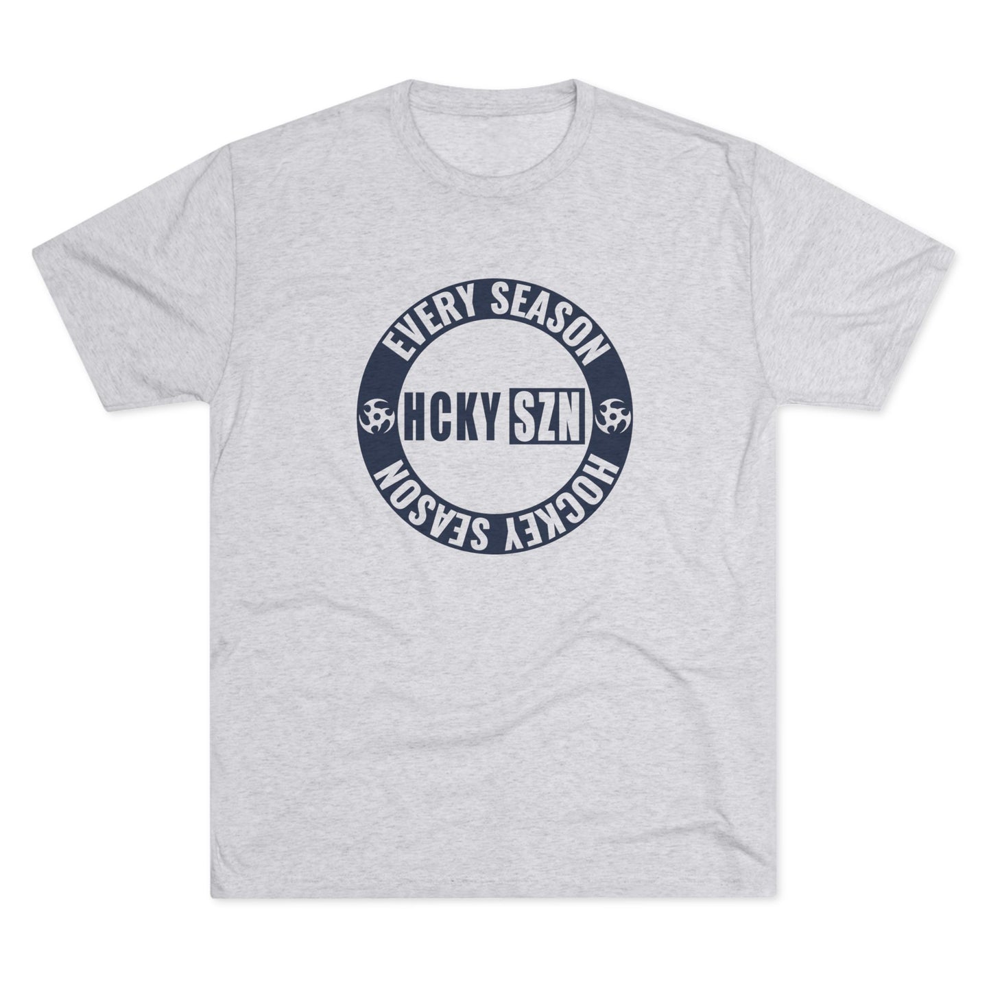 HCKY SZN Circle Logo TriBlend Tee Shirt (Navy) - Various Colors