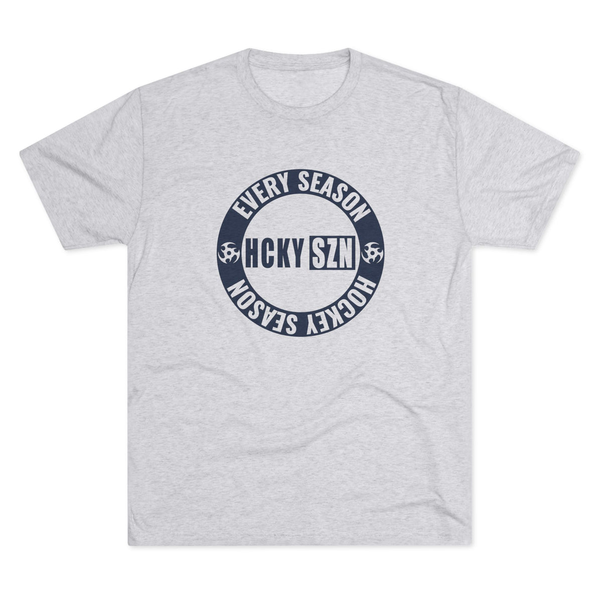 HCKY SZN Circle Logo TriBlend Tee Shirt (Navy) - Various Colors