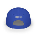 HCKY SZN Low Profile Embroidered Baseball Cap - Blue (White Logo)