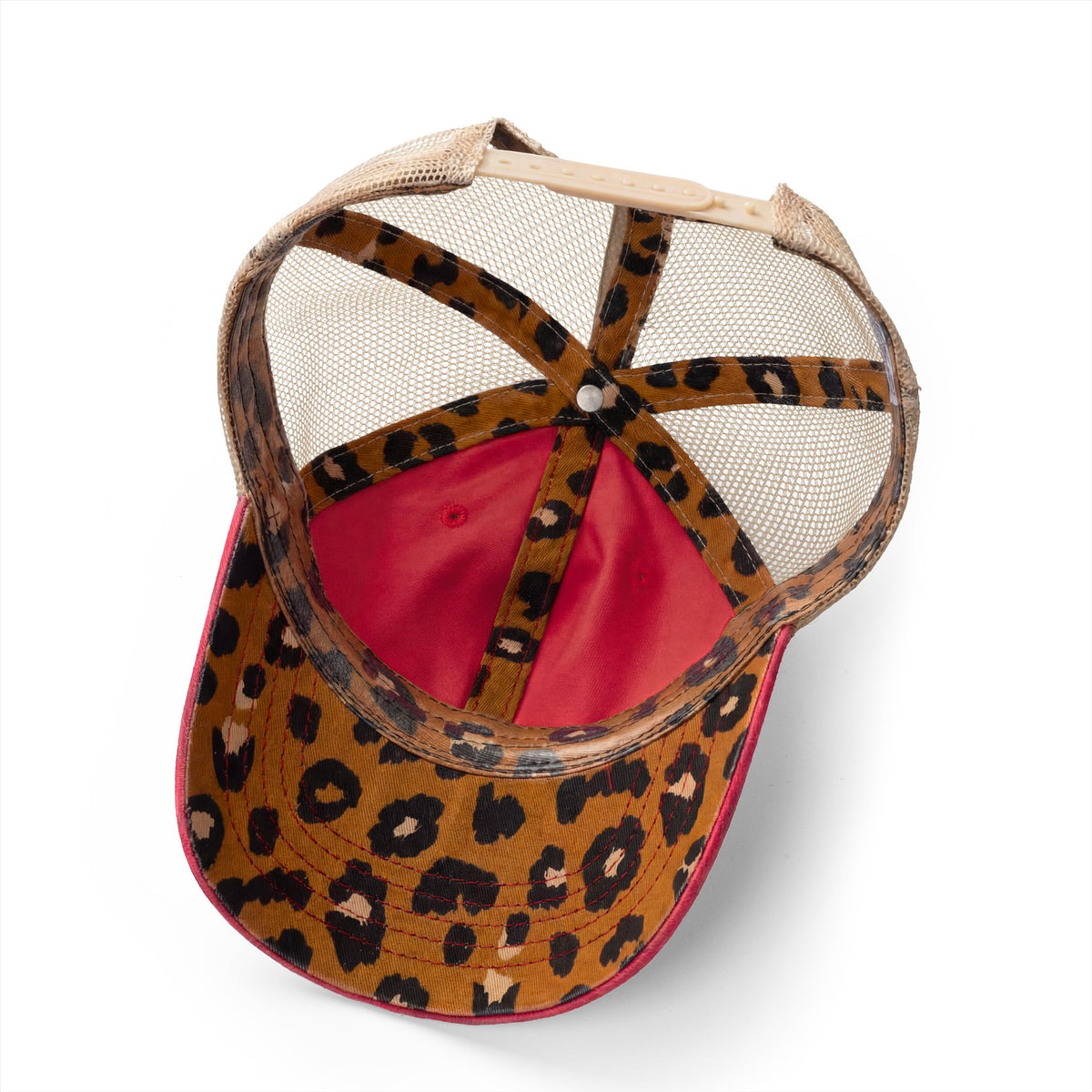 Women's Every Season Mesh Back Cap - Red/Leopard
