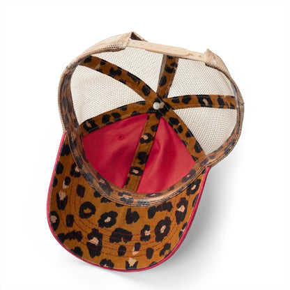 Women's Every Season Mesh Back Cap - Red/Leopard