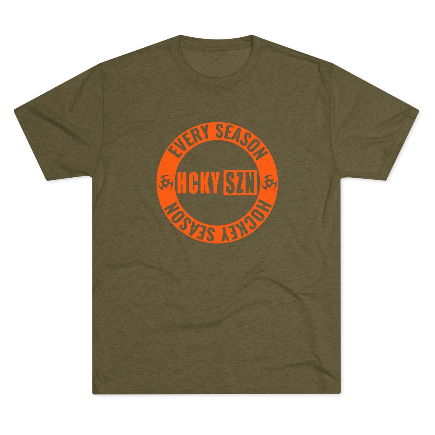 HCKY SZN Circle Logo TriBlend Tee Shirt (Orange) -Various Colors