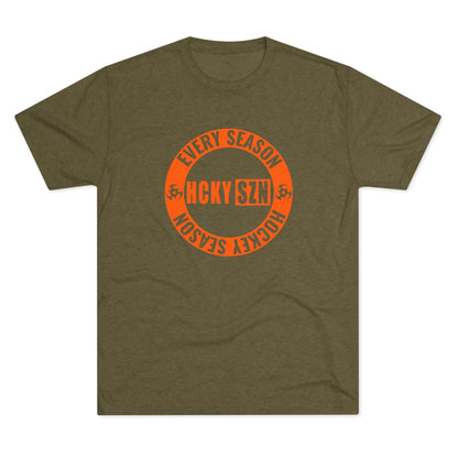 HCKY SZN Circle Logo TriBlend Tee Shirt (Orange) -Various Colors