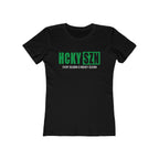 Every Season Is Hockey Season Women's Boyfriend Tee (Green Logo) - Various Colors