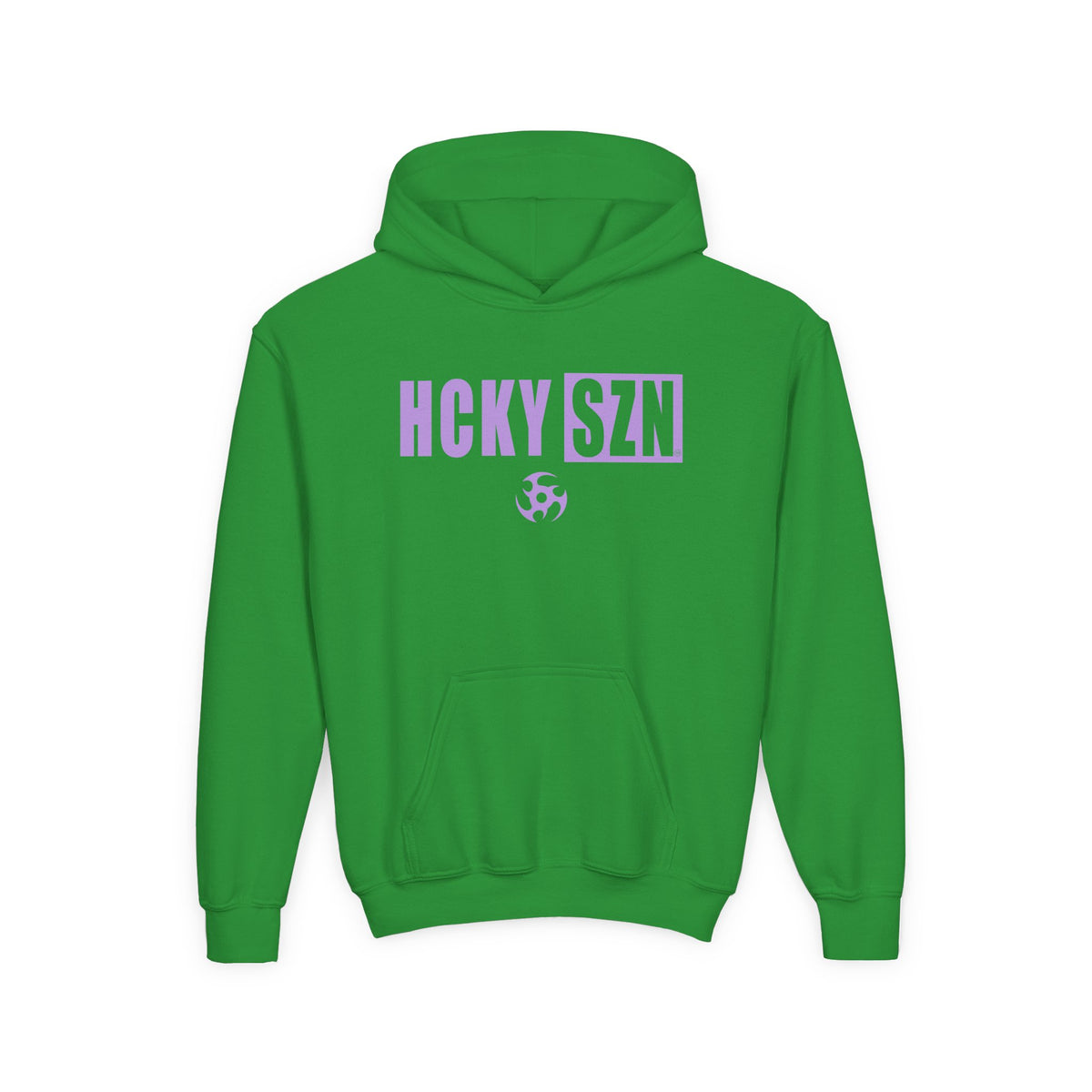 Youth HCKY SZN (Lavender Logo) Hooded Sweatshirt - Various Colors