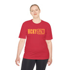 HCKYSZN (Flagship Logo) Adult Performance Tee - Red/Mango