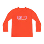 Every Season is HCKY SZN Youth Competitor Long Sleeve Tee (Pink Logo) - Various Colors