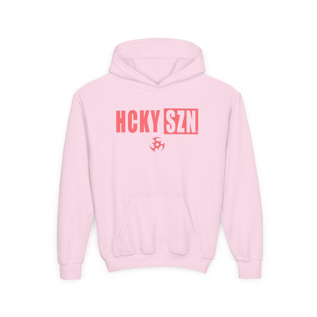 Youth HCKY SZN (Peach Logo) Hooded Sweatshirt - Various Colors