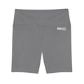 HKY SZN High Waisted Workout Shorts (Graphite Grey)